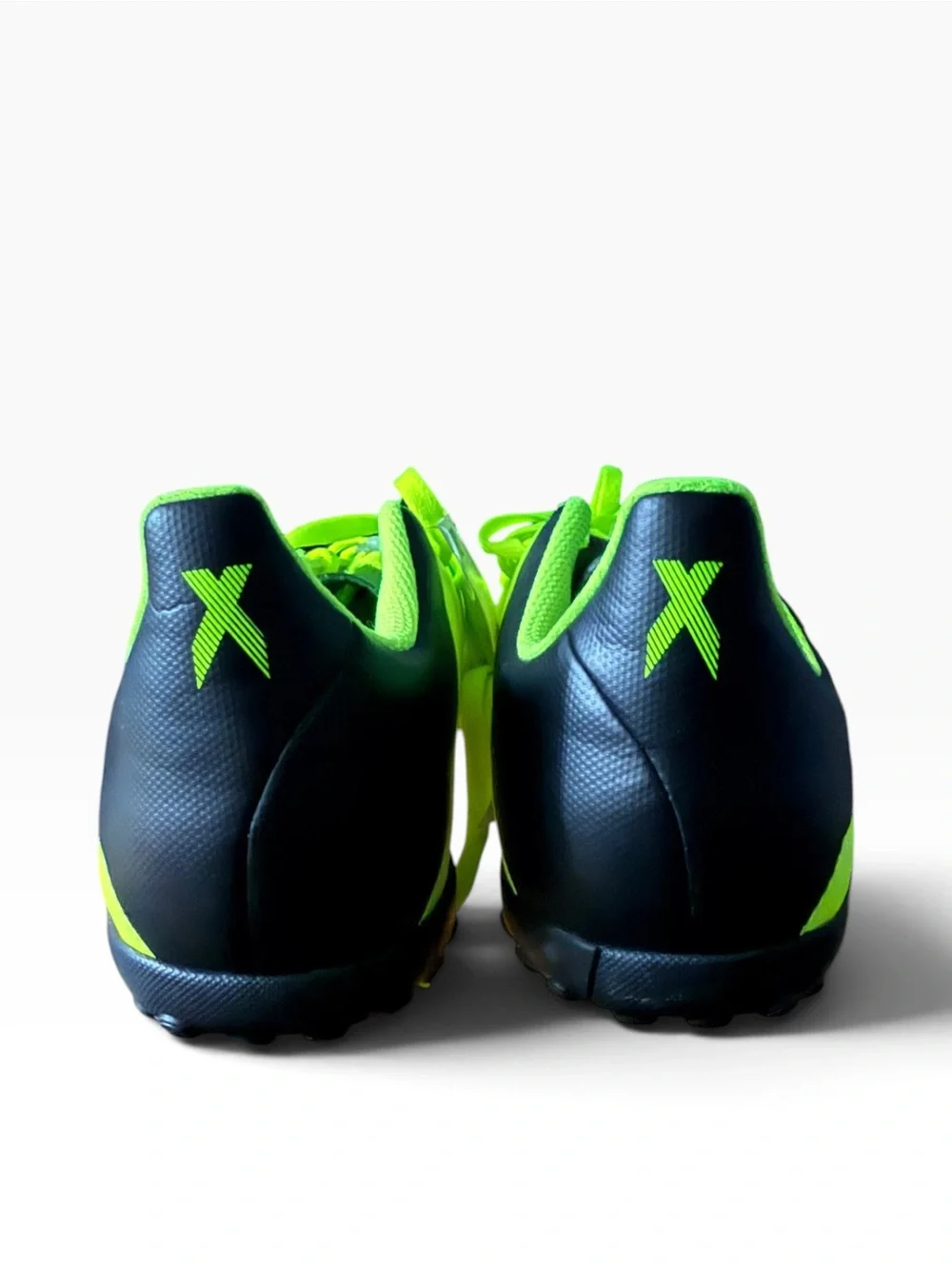 adidas Neon Green and Black Men's Soccer Shoes